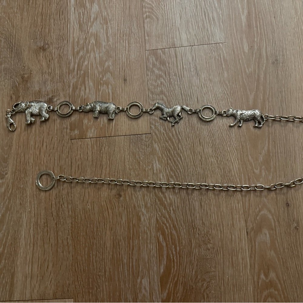 Silver Animal Charm Bracelet